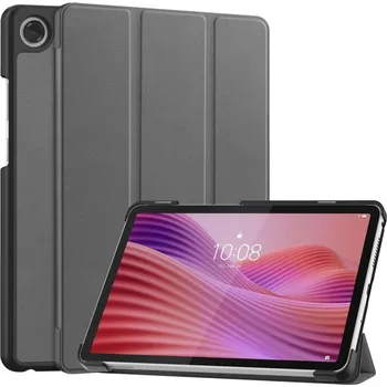 Pouzdro na tablet VSECHNONAMOBIL 118466 LEATHER Zaklápěcí kryt pro Lenovo Tab One / Lenovo Tab K9 šedý