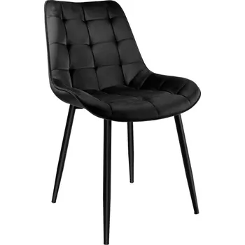 Jídelní židle Jídelní židle NORMAN sametová, černá