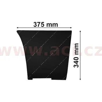 -2/04 boční lišta za kolem, tmavě šedá L