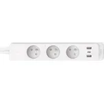 TP-Link Tapo Prodlužovací kabel P300, 1,5 m, 3× zásuvka + 2× USB-A, 1× USB-C, bílý TPL108