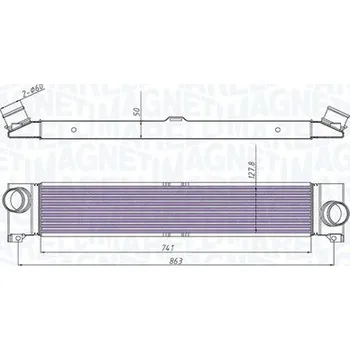 Motor automobilu Chladič turba MAGNETI MARELLI 351319204310