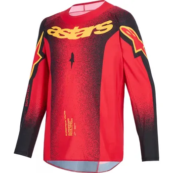 Moto dres dres SUPERTECH SCENZ YOUTH, ALPINESTARS, dětské (červená/černá/žlutá) 2026
