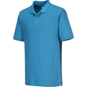 Pánská košile PORTWEST B210 NAPLES / Polokošile - aqua modrá XXL