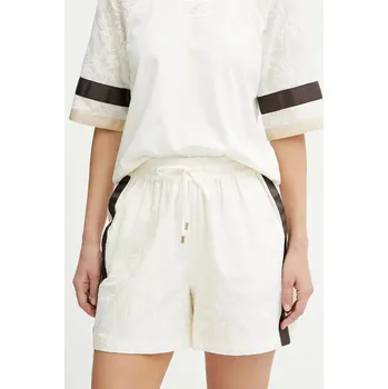 Dámské kraťasy Bavlněné šortky Liu Jo béžová barva, high waist, TA5160 TS930 TA5160.TS930 01X, vel. L