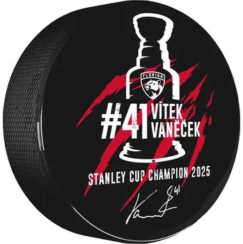 Puk FansArena Puk Vítek Vaněček #41 Stanley Cup Champion 2025 Florida Panthers