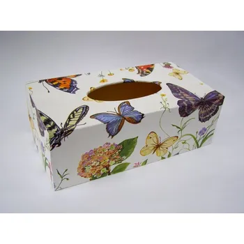 Krabice na papírové kapesníky - Motýlková
