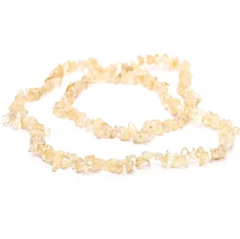 Náhrdelník Magieprirody.cz Náhrdelník sekaný dlouhý - Citrín - tromlovaný #93 - z přírodních kamenů