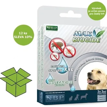 Antiparazitikum pro psa Max Biocide Spot-on Dog XXL repelentní kapsle, pes 3 x 3 ml (12 ks) SLEVA 10 % !CZ!