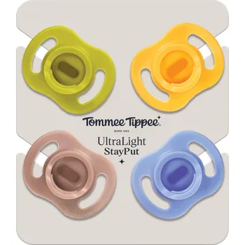 dudlíky Tommee Tippee Silikonový Dudlík Ultralight Boy 6–⁠⁠⁠⁠⁠⁠18m 4 ks
