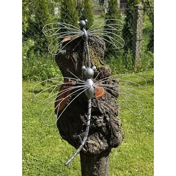 Obraz Kovová dekorační vážka Velikost: Mini