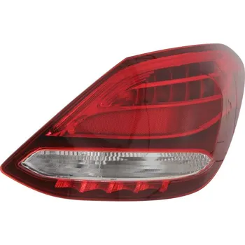 Zadní světlomet DEPO Zadní světlo pravé (LED/PY24W/W16W, barva skla červená) MERCEDES C-CLASA W205 Sedan 4D - 18 12.2013–12.2018