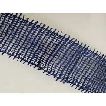 Stuha Jutová stuha řezaná 40mm - od 1m Barva: tmavě modrá