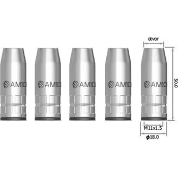 Příslušenství ke svářečce Hubice kónická ARC M1/ 5 kusů