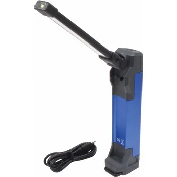 Svítilna Dílenská montážní svítilna, COB LED, 400 lm, skládací, nabíjecí, s magnetem - ASTA