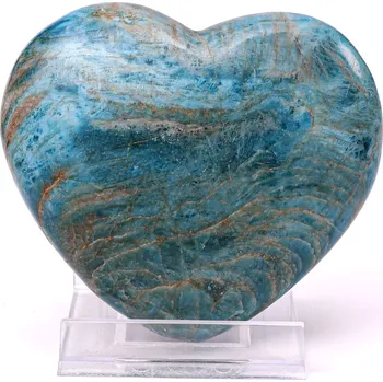 Drahý kámen Magieprirody.cz Srdce Apatit 100 x 90 mm 470 g přírodní kámen #K1382