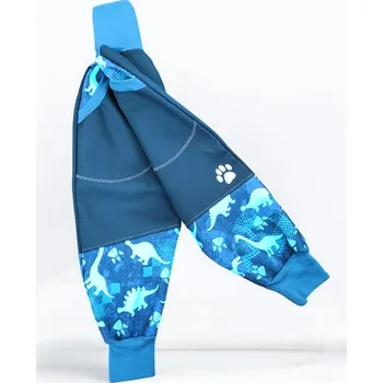 Chlapecké kalhoty Klučičí softshell kalhoty dinosauři modrá Klučičí kalhoty