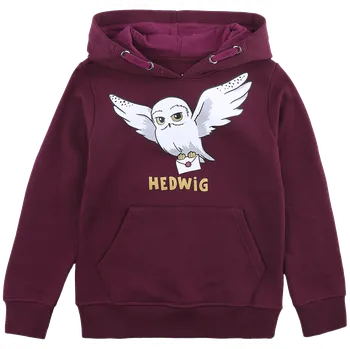 Dívčí mikina Mikina s kapucí/svetr z Harry Potter - Kids - Hedwig - Deti - červená