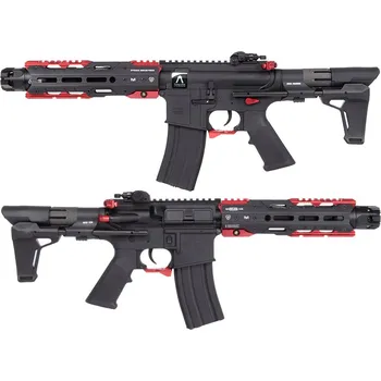 Airsoftová zbraň E&C Airsoftová zbraň EC-337 M-LOK licence Strike Industries - červená