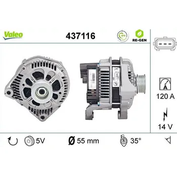 Alternátor Generátor VALEO 437116