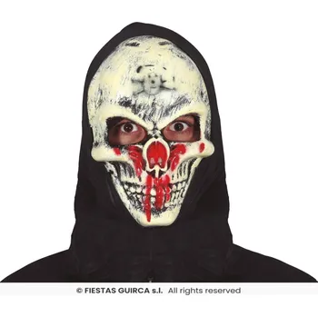 Karnevalová maska Maska lebky s kápí