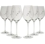 Sklenice na víno Srdce Swarovski 360 ml sada 6 ks (Sklenice Swarovski na bílé víno)