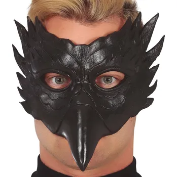 Karnevalový kostým Půlmaska černé sovy