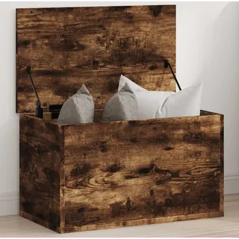 Truhla vidaXL Úložný box 60 x 35 x 35 cm kompozitní dřevo [840675] Barva: kouřový dub