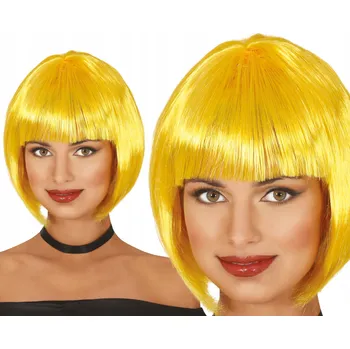 Karnevalová paruka Guirca paruka krátké vlasy růžová s ofinou