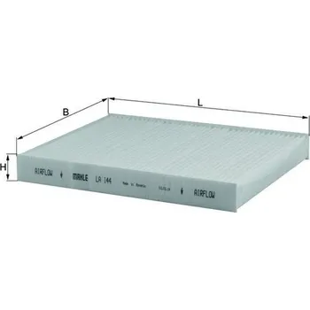 Ventilátor topení a klimatizace Filtr, vzduch v interiéru KNECHT LA 144