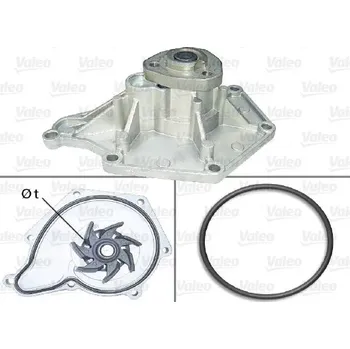 Chladič motoru Vodní čerpadlo, chlazení motoru VALEO 506911