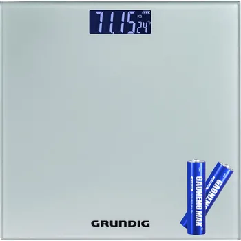 Osobní váha WAGA ŁAZIENKOWA GRUNDIG elektronická do 180 kg lcd digitální teplota