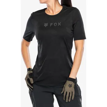 Cyklistické oblečení Dámské cyklistické triko Fox Ranger Tru Dri SS Jersey - black