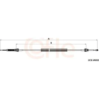 Tažné lanko, ruční převodovka COFLE 2CB.VK011
