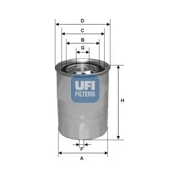 Autodíl Palivový filtr UFI 24.327.00
