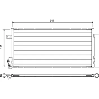 Výparník klimatizace Kondenzátor, klimatizace VALEO 814377