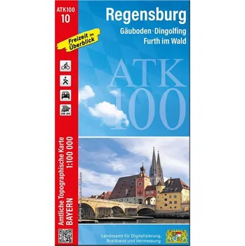 Regensburg (Amtliche Topographische Karte 1:100000) - Landesamt für Digitalisierung, Breitband und Vermessung