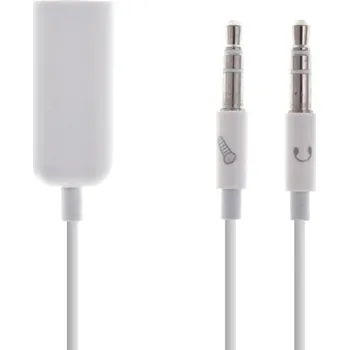 Audio kabel Redukce pro sluchátka z 3.5mm na 2x 3.5mm Jack audio adaptér