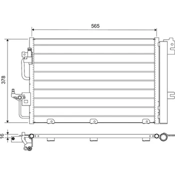 Výparník klimatizace Kondenzátor, klimatizace VALEO 812704
