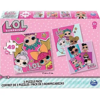 Panenka Spin Master LOL Překvapení! Balení 3 puzzle (49 dílků x 3) (20114661)