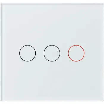 vypínač Trojitý vypínač světla standardní bílý | Do instalační krabice 60mm