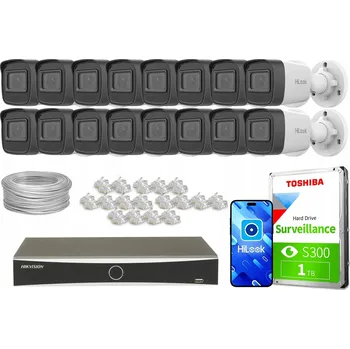 Bezpečnostní kamera Sada IP monitoringu 16 kamer Full HD PoE IPCAM-B2-P HiLook od Hikvision