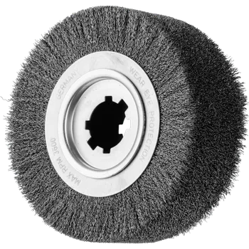 Drátěný kartáč Pferd 43506741 | Rotační kartáč na odjehlení, zvlněný drát RBU 25080/50,8 ST 0,35