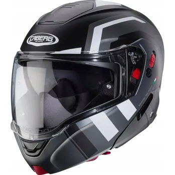 Helma na motorku CABERG VYKLÁPĚCÍ PŘILBA NA MOTORKU HORUS X ROAD ČERNÁ/ŠEDÁ/BÍLÁ MATNÁ M