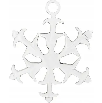 Vánoční ozdoba Skleněná sněhová vločka, vánoční ozdoba na stromeček