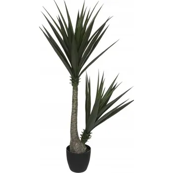 umělá květina UMĚLÁ JUKA V CEMENTOVÉM KVĚTINÁČI 130 CM ZELENÁ DO INTERIÉRU