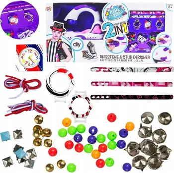 Dětské navlékací korálky SADA KORÁLKŮ PRO VÝROBU ŠPERKŮ A HODINEK