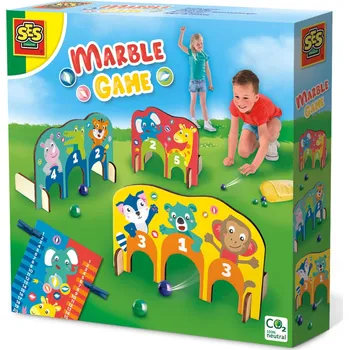 Desková hra Hra na mramor - dřevěné obložení s obloukem