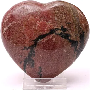 Drahý kámen Magieprirody.cz Srdce Rodonit 87 x 82 mm 430 g přírodní kámen #K1395