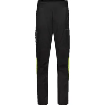 Cyklistické oblečení Kalhoty Gore Lupra Gore-Tex pánské volné černá-žlutá neon XL