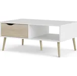Konferenční stolek Retro 384 bílá/dub sonoma